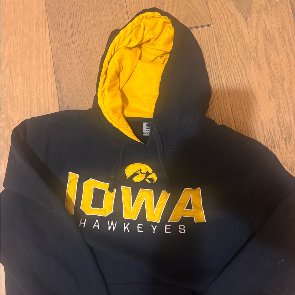Stadium Athletics Black and Yellow Hoodie